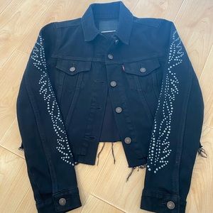 levis denim fringe jacket